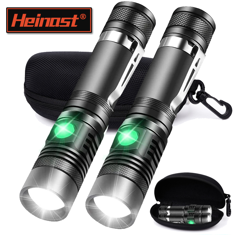 Outdoor Adventure Travel - Oplaadbare T6 Handzaklamp Gebruik 18650 Zoom