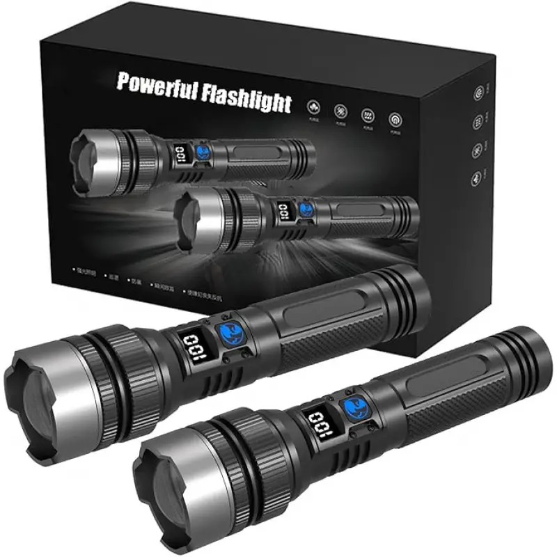 Outdoor Adventure Travel - Ultraheldere oplaadbare zaklamp, compacte en lichtgewicht