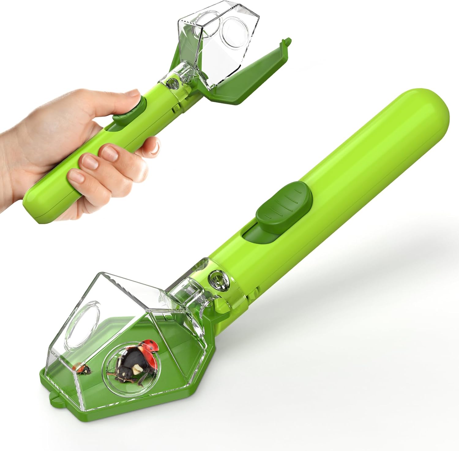 Outdoor Adventure Learning - Handheld insectenvanger met 6x vergrootglas, draagbaar