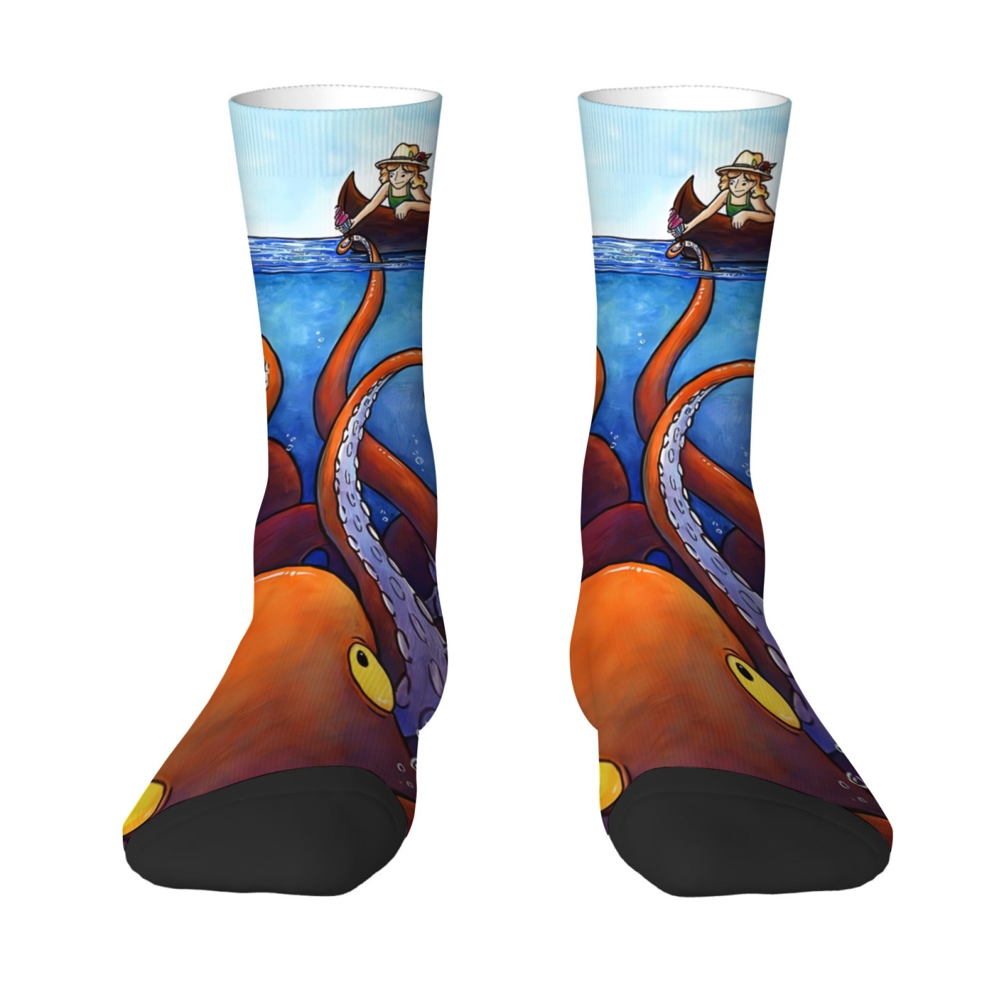 Outdoor Adventure Youtube - Ocean Adventure Print Sokken Zacht Comfortabel