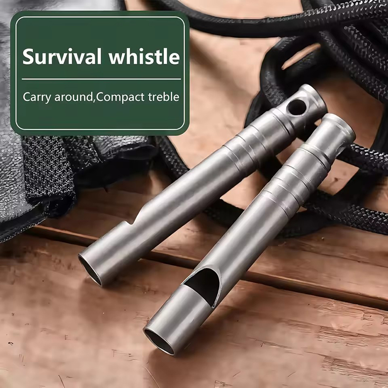 Outdoor Adventure Youtube - Nieuw titanium noodoverlevingsfluitje met koord -