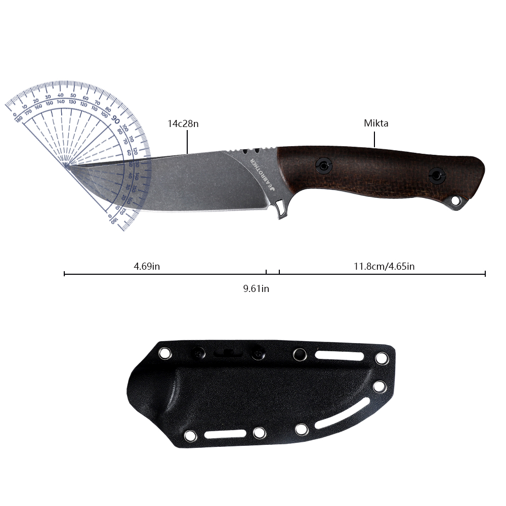 Volledig geïntegreerd vaststaa - Survival Knife Full Tang recensie en prijs