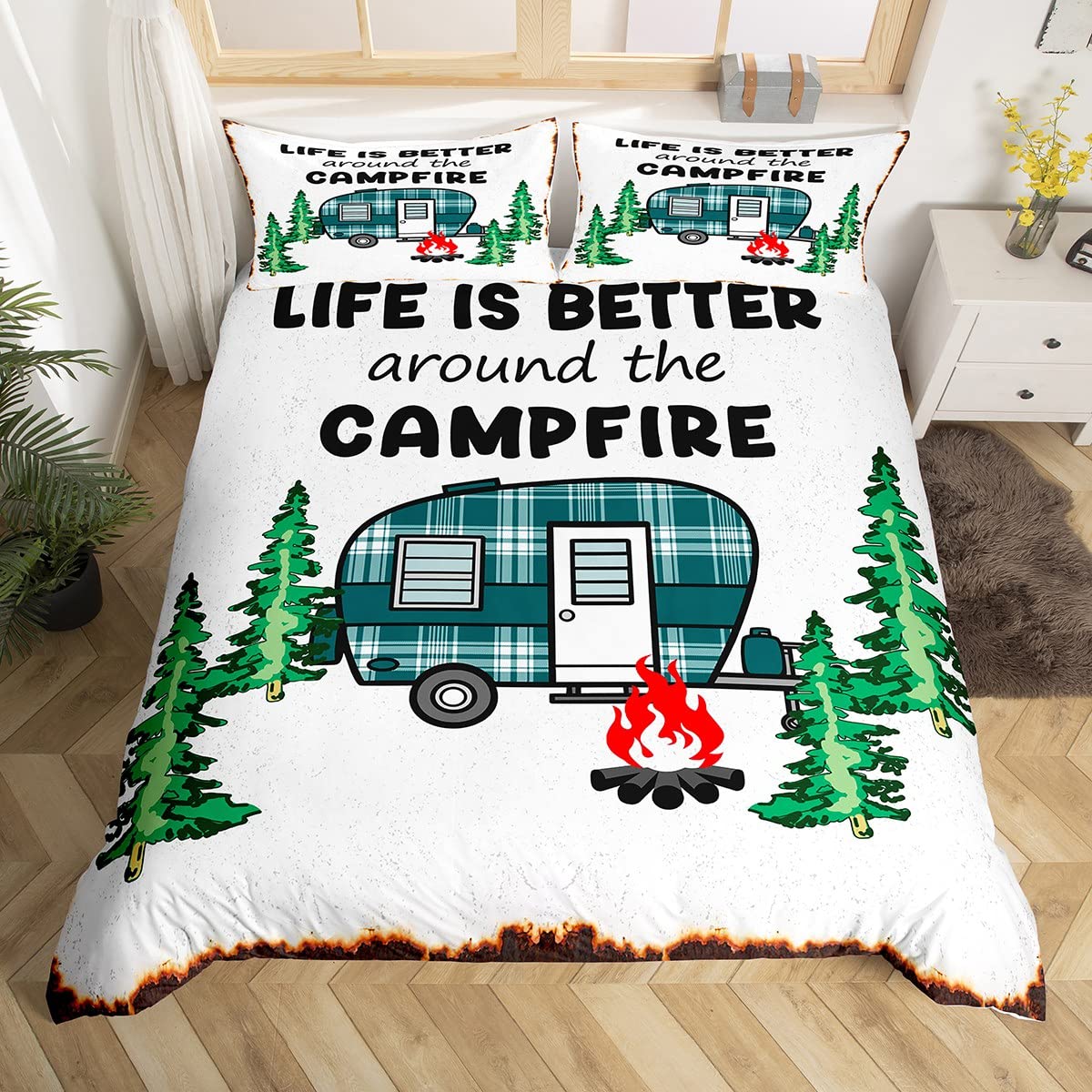 Happy Camping Dekbedovertrek C - Outdoor Adventure Quilt recensie en prijs