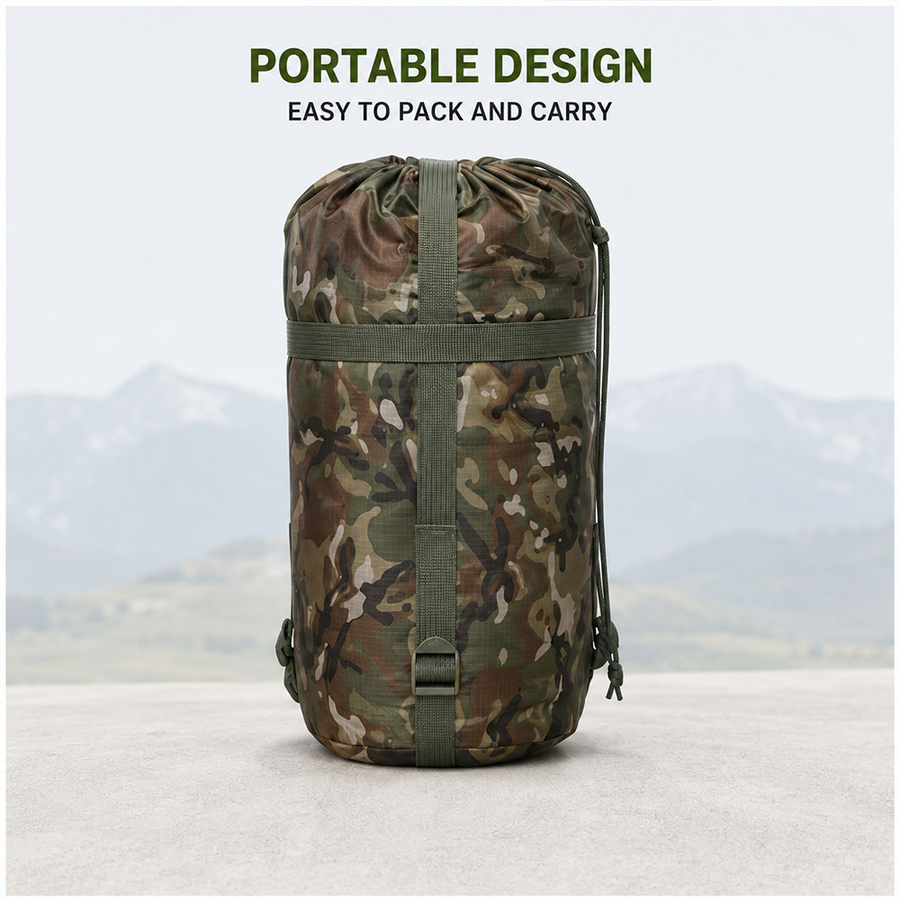 Camouflage-campingdeken met ri - Outdoor Adventure Quilt recensie en prijs
