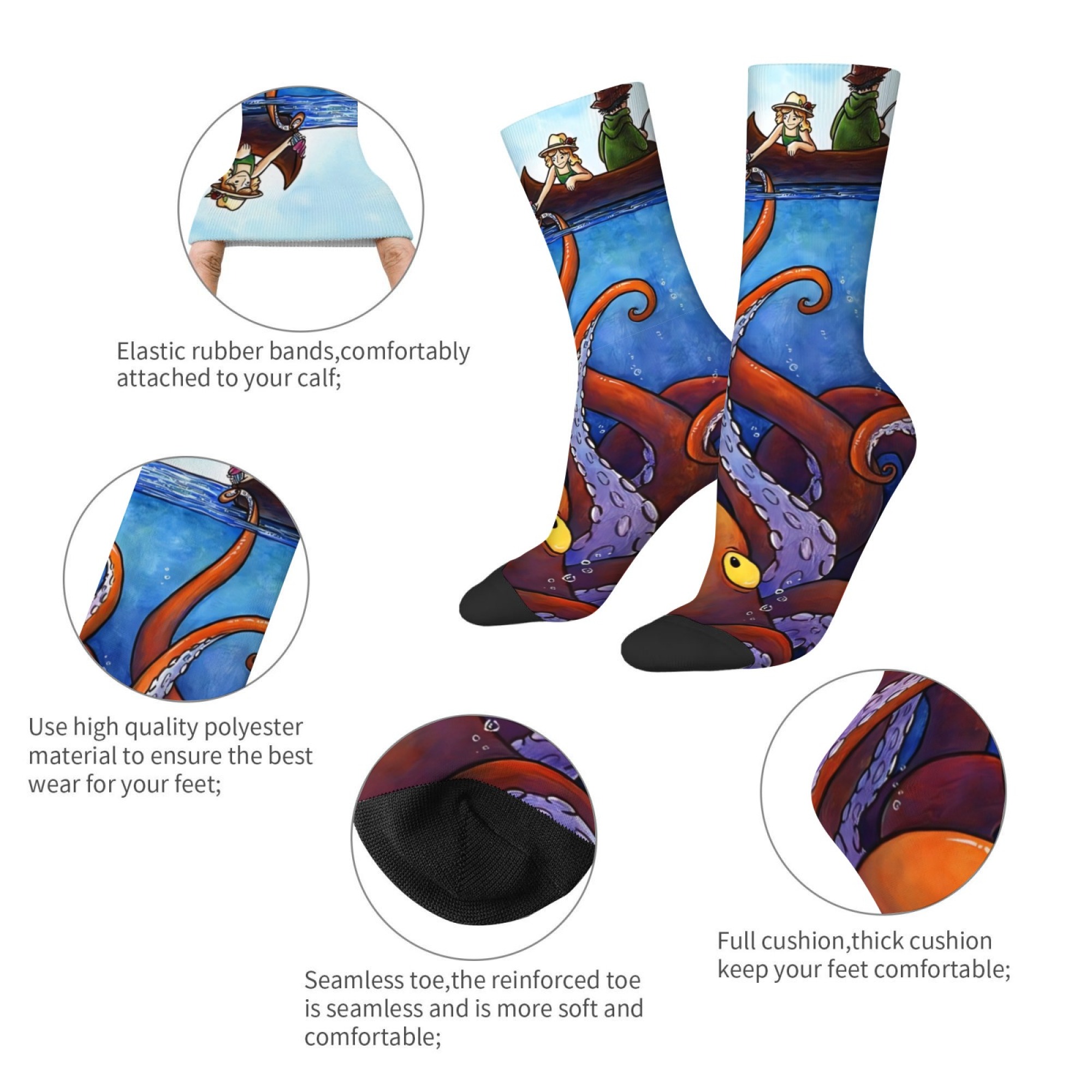 Ocean Adventure Print Sokken Z - Outdoor Adventure Youtube recensie en prijs