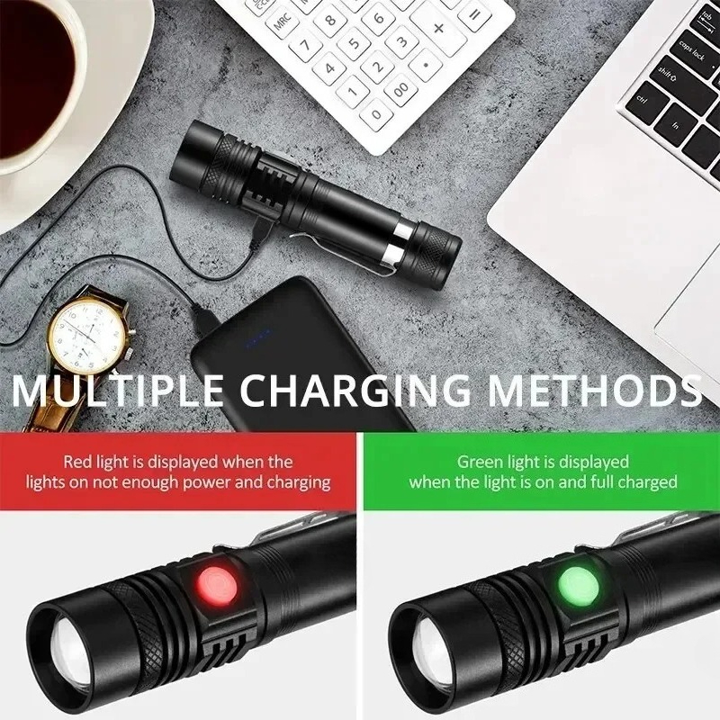 T6 LED oplaadbare zaklamp, 186 - Outdoor Adventure Travel recensie en prijs